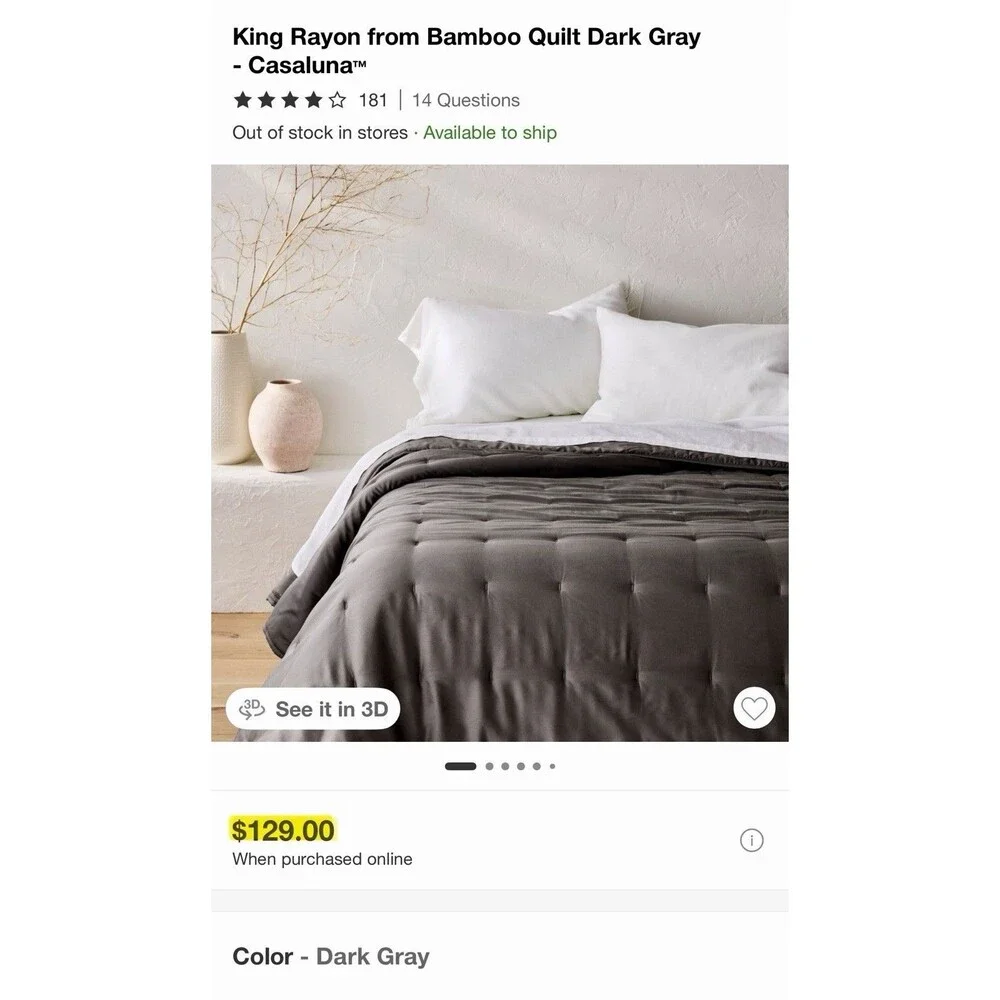 BUNDLE Casaluna King Bamboo Quilt Set| Coverlet | Bamboo Sheet Set Deal!!
